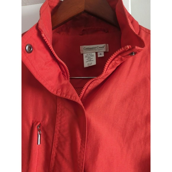 Coldwater Creek Women's Small Red Nylon Lightweight Windbreaker Jacket - Picture 9 of 10
